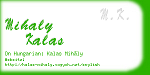 mihaly kalas business card